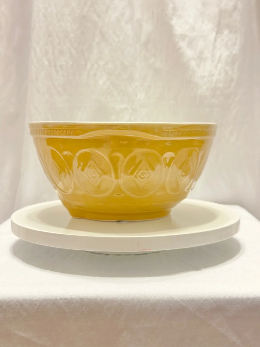 ✨🍂Yellow Ceramic Gripstand Mixing Bowl